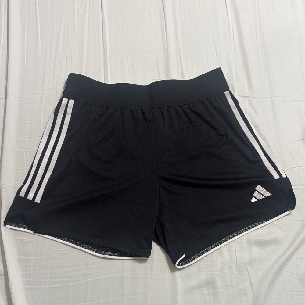 Adidas Women's Black and White Athletic Shorts